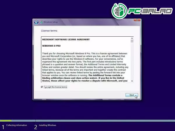 تایید قوانین و مقررات مایکروسافت​